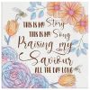 This Is My Story This Is My Song Lyrics Canvas Gallery Painting Wrapped Canvas Square Canvas Frames - Image 3