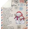 Snowman I Am Always With You Fleece Blanket Sherpa Blanket