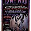 I Love You Forever And Always Couple Dragon To Wife Fleece Blanket