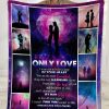 To My Only Love I Want You To Believe Deep Galaxy Fleece Blanket