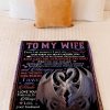 I Love You Forever And Always Couple Dragon To Wife Fleece Blanket - Image 2