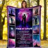 To My Only Love I Want You To Believe Deep Galaxy Fleece Blanket - Image 2
