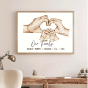 Customized Name Happy Wedding Anniversary Gifts, Gift For Married Couples Once Upon A Time - Personalized Sunflower Canvas Print Wall Art Home Decor - Image 3