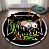 Rat Fink Hot Rod Garage Round Mat Round Floor Mat Room Rugs Carpet Outdoor Rug Washable Rugs
